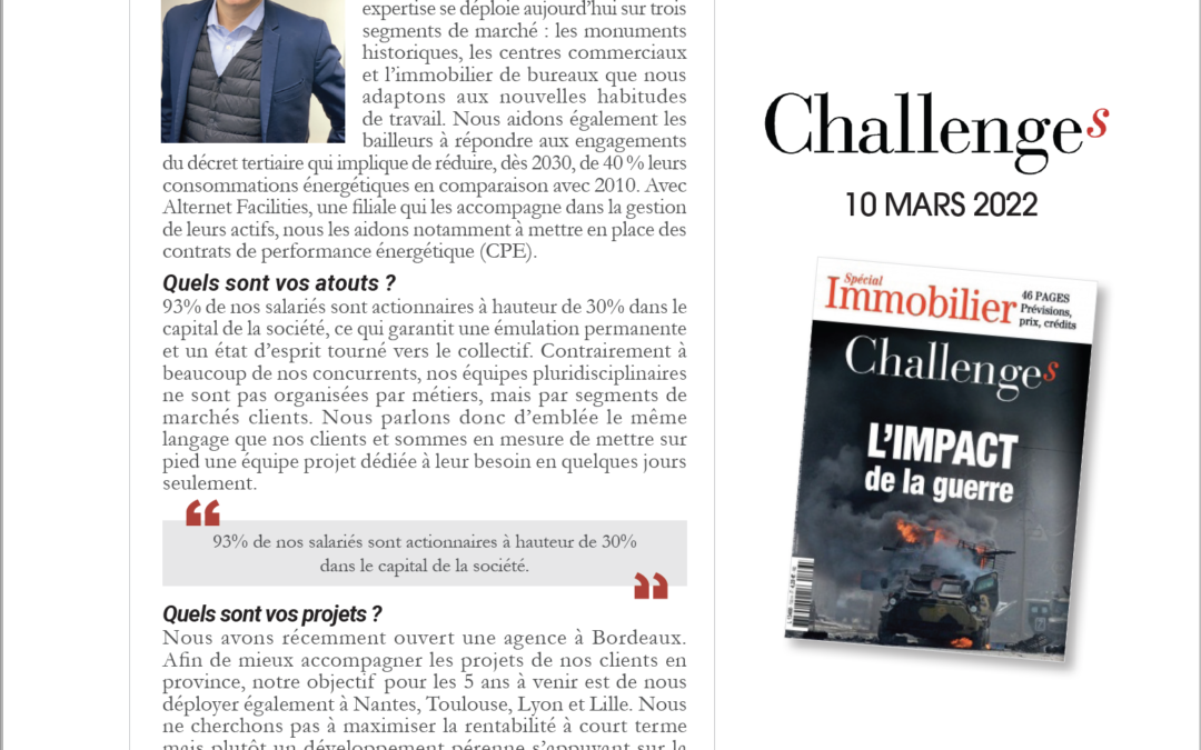 Philippe GIRAULT et Alternet pour Challenges